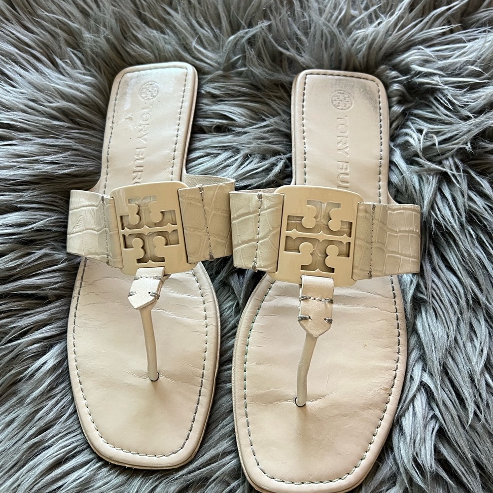 Tory Burch Cream Sandals
